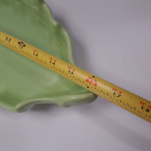 Vintage Haeger Ceramic Ruffled Dish Mint Green Relish Finger Foods Cookies Decor - Picture 8 of 16